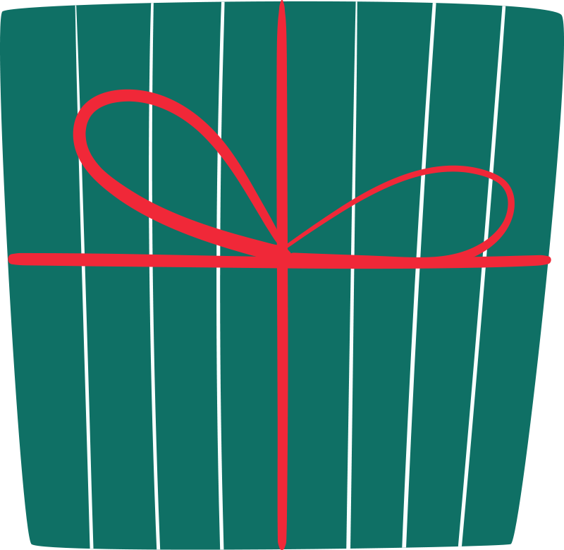 Vianočné darčeky vianočný stromček mat - Tenstickers