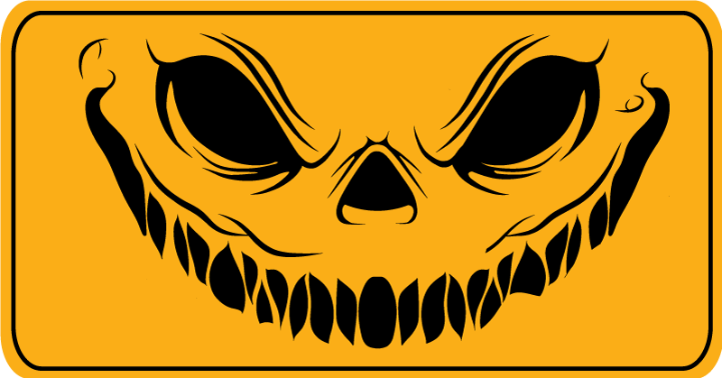 Smajlíky strašidelné halloweenske koberce - Tenstickers