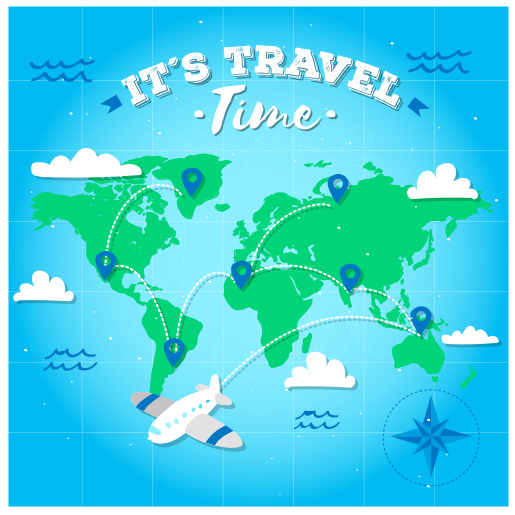 vinylový kvoberec s mapou sveta prieskum mapy sveta - Tenstickers