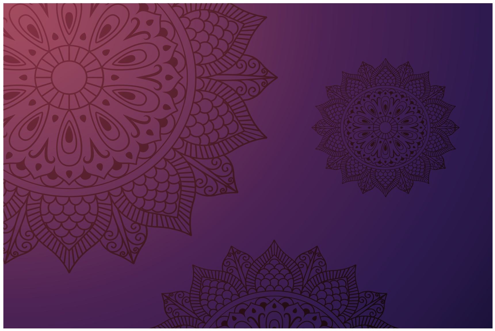 vinylový koberec mandala koberec so vzorom mandaly - Tenstickers