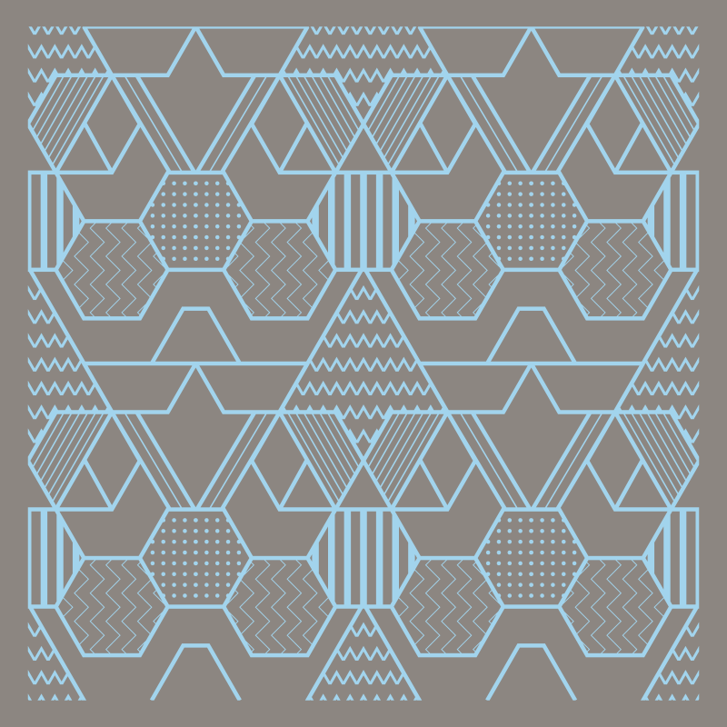 Vinylový koberec s geometrickými tvarmi abstraktné tvary - Tenstickers