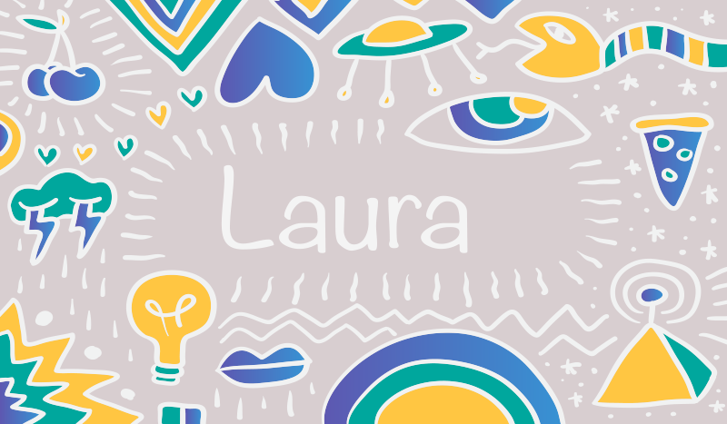 vinylový koberec s menom personalizovaná hravá podložka - Tenstickers