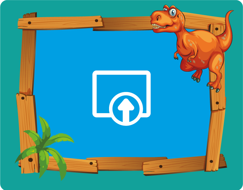 detský vinylový koberec prispôsobiteľný dinosaurus - Tenstickers