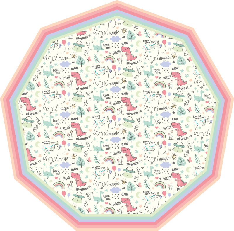 detský vinylový koberec hravý motív abecedy - Tenstickers