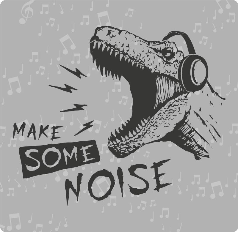 Urobiť nejaký hluk dinosaurí dizajnový koberec pre zvieratá - Tenstickers