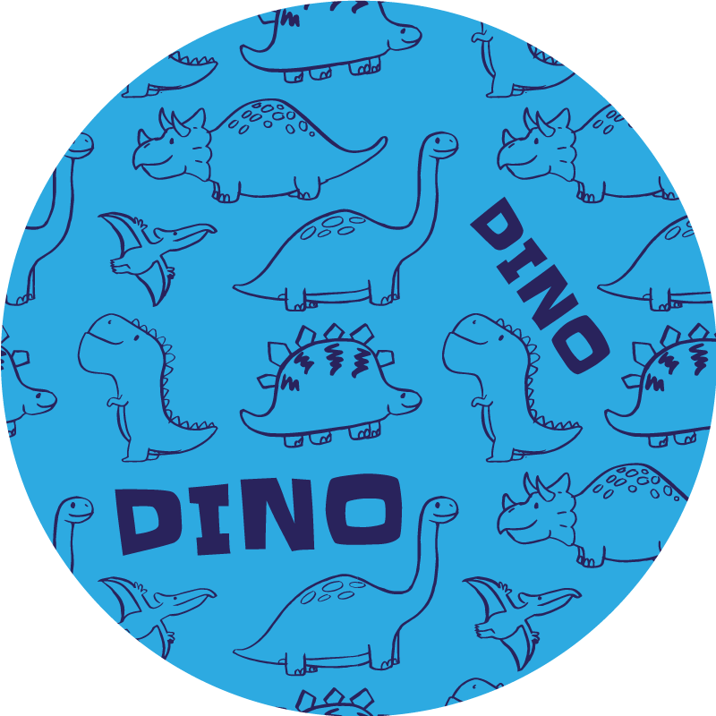 Rozkošný vinylový koberec so vzorom dinosaura - Tenstickers