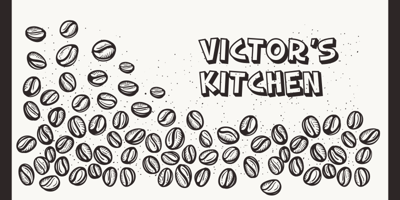 Pozadie s kávovými zrnami moderný koberec - Tenstickers