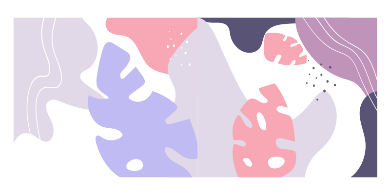 Farebný prírodný koberec list monstera - Tenstickers