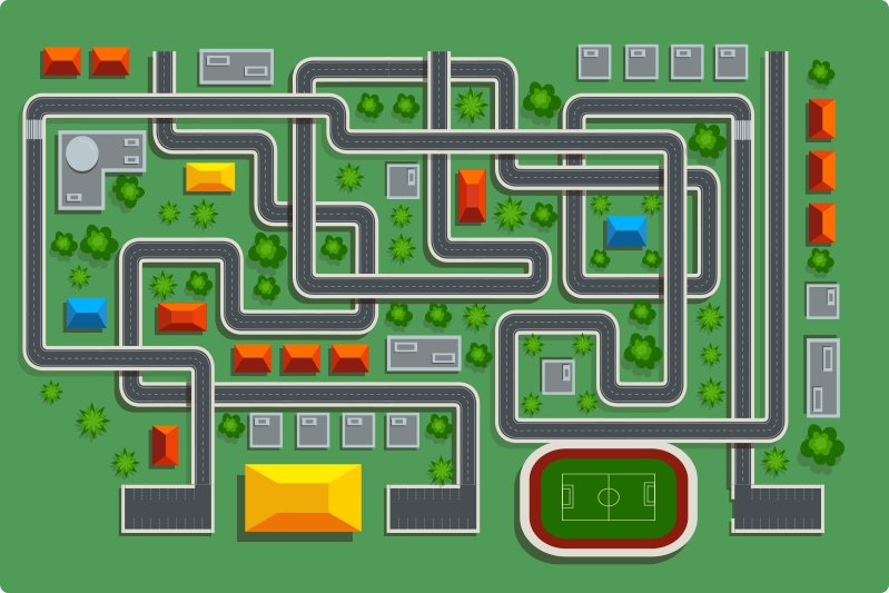 Hračka s cestným kobercom - Tenstickers