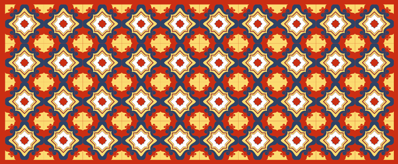 žiarivo červený vinylový koberec - Tenstickers