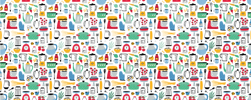 Viacfarebný koberec z vinylu - Tenstickers