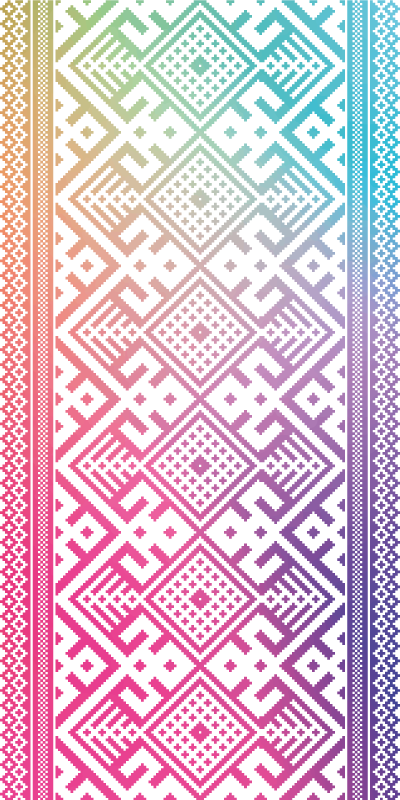 Viacfarebná kvetinová etnická téma etnický koberec - Tenstickers