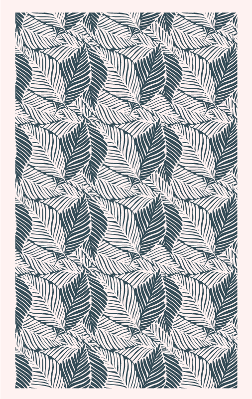 Vinylový koberec s listovým vzorom do domácej kancelárie - Tenstickers