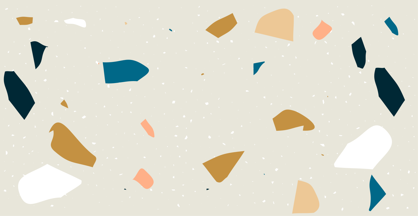 vinylový koberec s geometrickýmy tvarmi terazzo špliechanie - Tenstickers