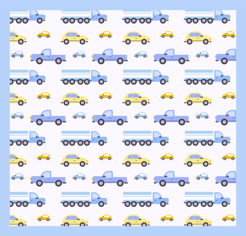 detský vinylový koberec hravá dopravná téma - Tenstickers