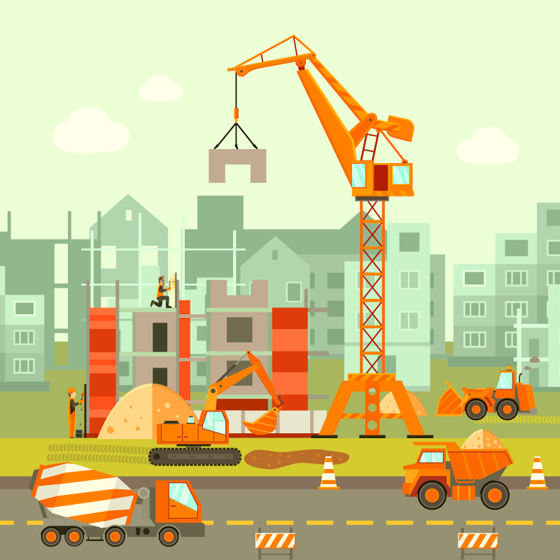 Detské vinylové koberce pre staveniská - Tenstickers