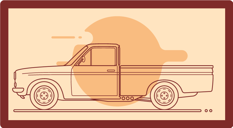 detský vinylový koberec ilustrácie autíčka - Tenstickers