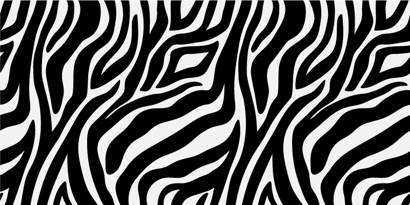 Vinylový koberec so zebra potlačou, zvierací potlač - Tenstickers