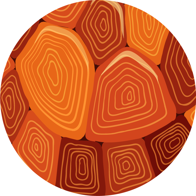 vzorovaný vinylový koberec organické kontúry - Tenstickers