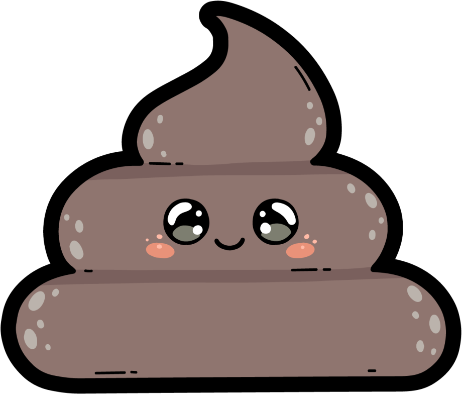 Anime poo emoji dospievajúci vinylový koberec - Tenstickers