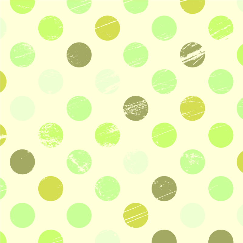 Zelený odtieň polka dot geometrické koberce - Tenstickers