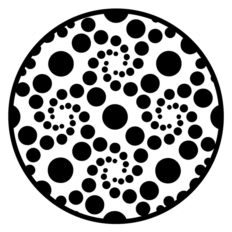 Polka dot víri geometrické vinylové koberce - Tenstickers