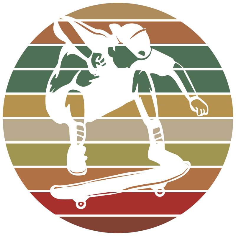 Skákajúci skateboard pre dospievajúcich vinylový koberec - Tenstickers