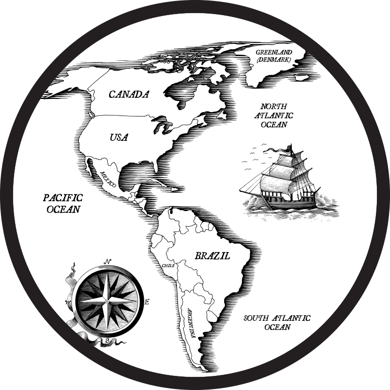 vinylový kvoberec s mapou sveta kartografická elegancia - Tenstickers