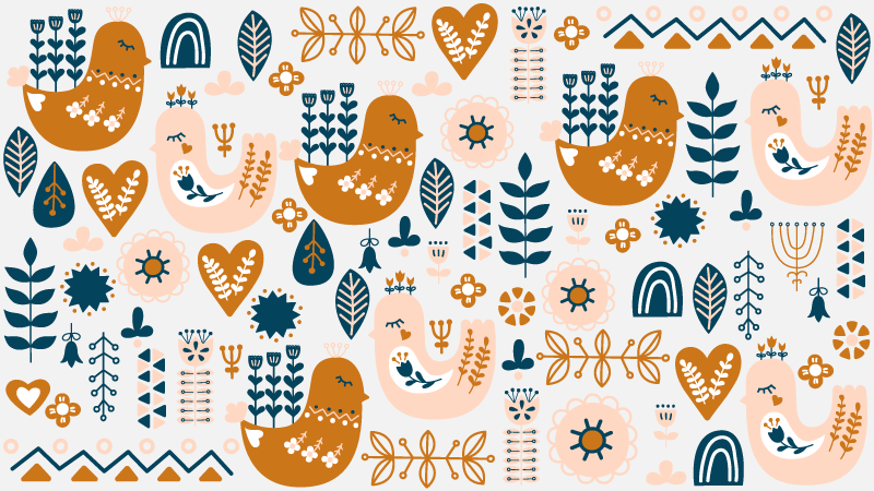 detský vinylový koberec hravé vzory škôlky - Tenstickers