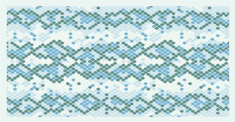 mozaika vinylový koberec modrý dlaždicový dizajn - Tenstickers