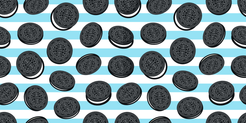 Podlahové dlaždice v kuchyni vzor oreo - Tenstickers