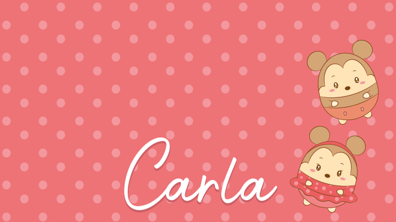 rôzne vinylové koberce pre deti mláďatá myší s menom - Tenstickers