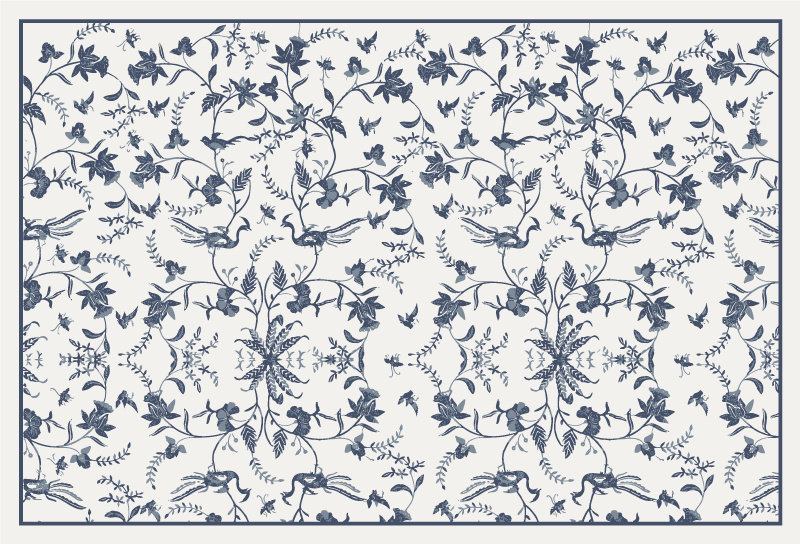 Kvetinový vzor kvetinový koberec - Tenstickers