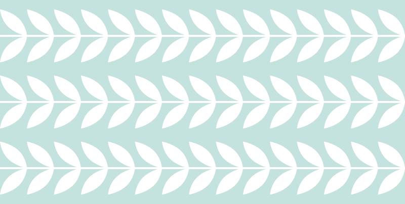 prírodný vinylový koberec listový zelený vzor - Tenstickers