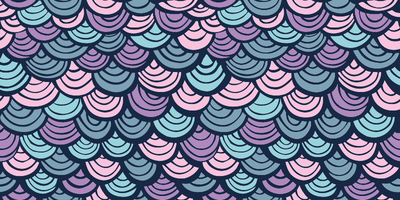 Vinylový koberec s geometrickými tvarmi fialovo-modré vlny - Tenstickers