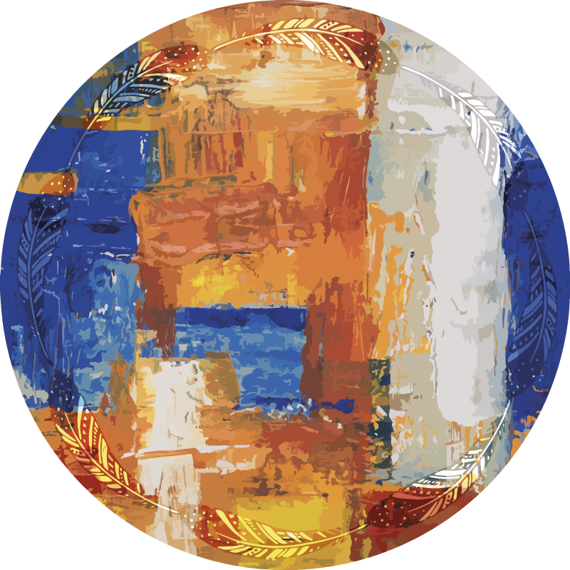 Boho abstraktný problémový koberec moderný koberec - Tenstickers