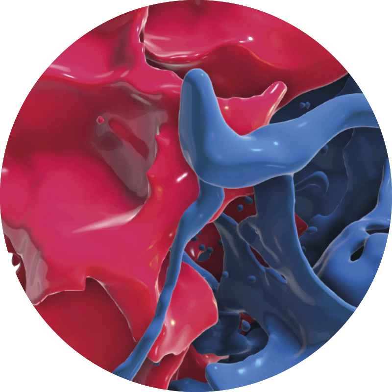 vzorovaný vinylový koberec abstraktný farebný prúd - Tenstickers