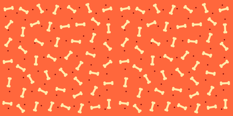 Vinylový koberec do predsiene s motívom kostí - Tenstickers