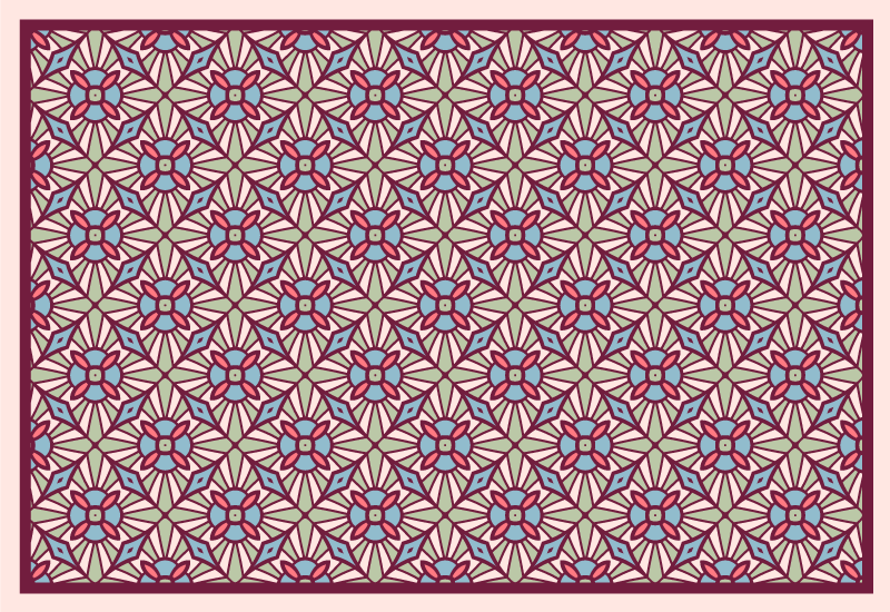 Kobercové mozaikové podlahové dlaždice camelot - Tenstickers