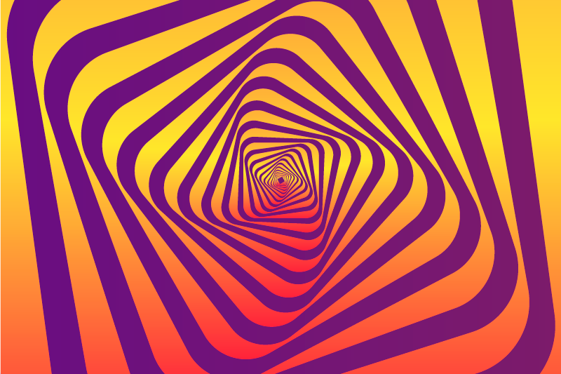 Moderný umelecký farebný vír moderný vinylový koberec - Tenstickers