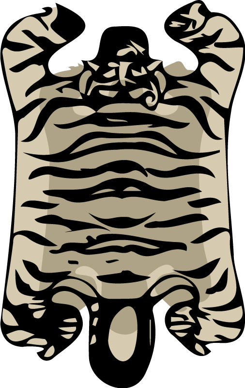 Vinylový koberec so vzorom etnického tigra - Tenstickers