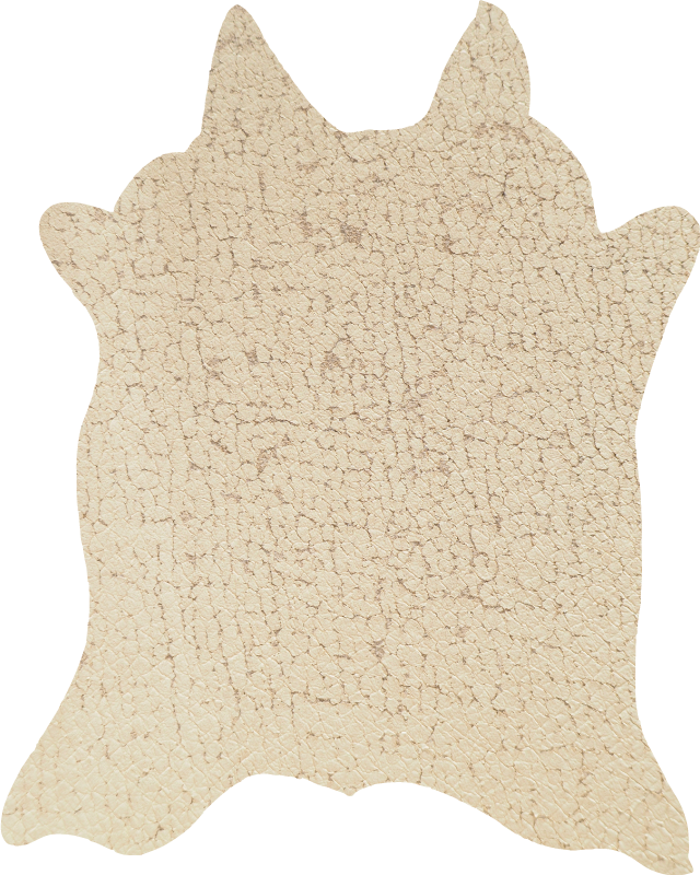 Béžový kravský vinylový koberec so potlačou zvierat - Tenstickers