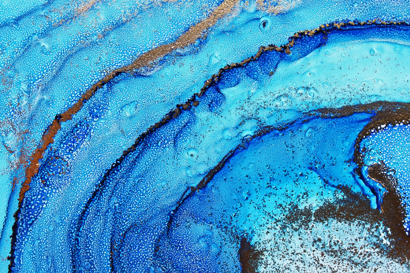 Vinylový koberec do spálne s abstraktnou farbou - Tenstickers