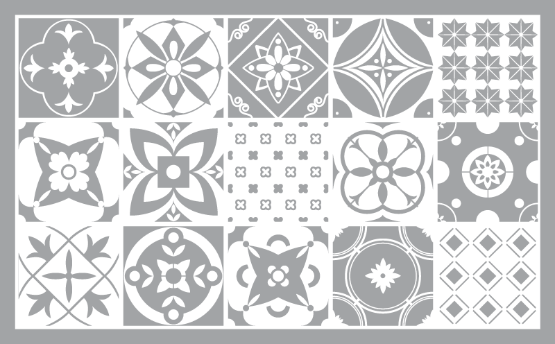 Svietiaci vinylový koberec pantone - Tenstickers