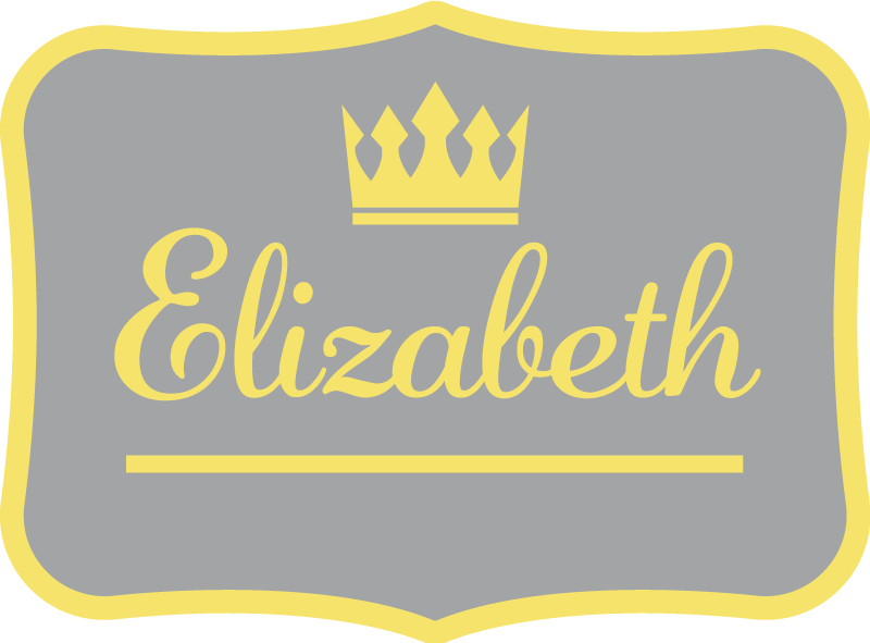 Vinylový koberec do predsiene s personalizovanou korunou - Tenstickers