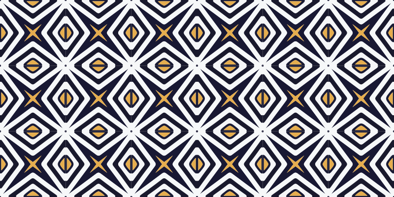 Vinylový koberec s geometrickými tvarmi v tvare diamantu - Tenstickers