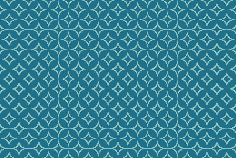 Tyrkysový koberec zo 70. Rokov - Tenstickers