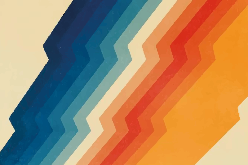 vinylový koberec do obývačky dynamický cikcak - Tenstickers