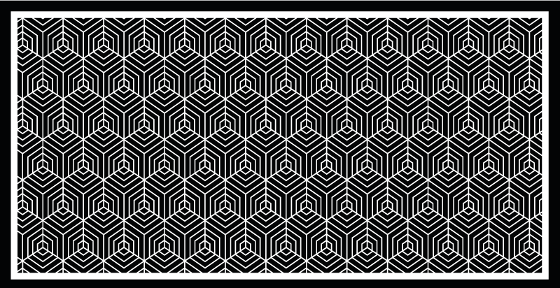 Minimalistický mozaikový vinylový koberec - Tenstickers