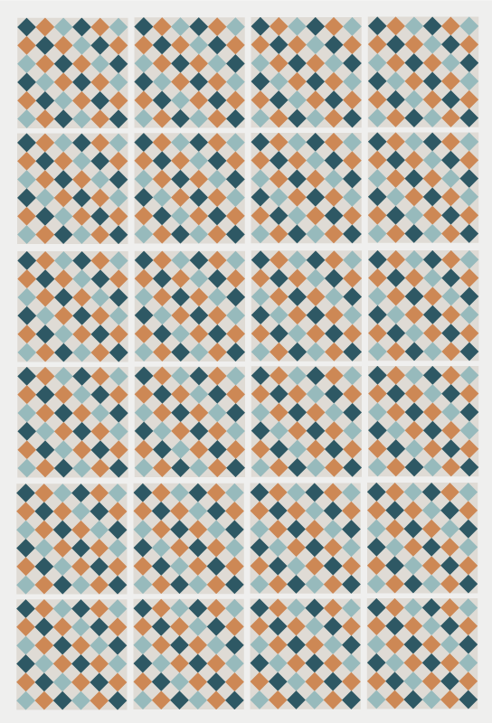 Farebné dlaždice mozaikový vinylový koberec - Tenstickers